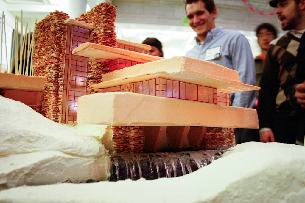 First prize to FLW's Fallingwater, with crystal sugar falls. Photo © Beatrice Spolidoro