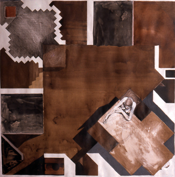 20. Gaetano Pesce, Plan of "Project For An Underground City In The Age of Great Contaminations," environment, 1972. Courtesy of Gaetano Pesce Office. Environments and Counter Environments. "Italy: The New Domestic Landscape,” MoMA, 1972, Graham Foundation for Advanced Studies in the Fine Arts