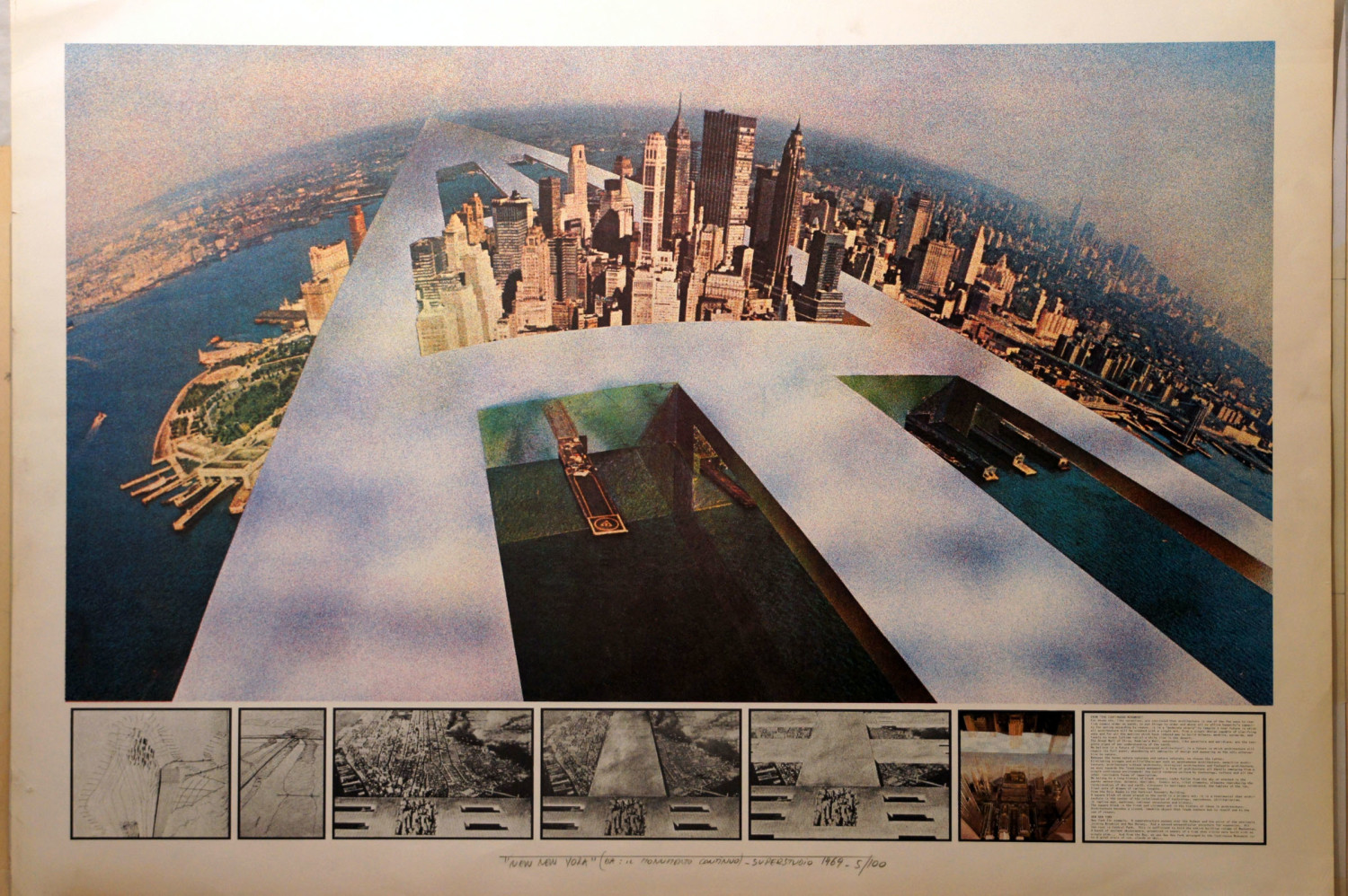 Superstudio, Monumento Continuo. New-New York, 1969-70. Archivio Superstudio, Firenze.