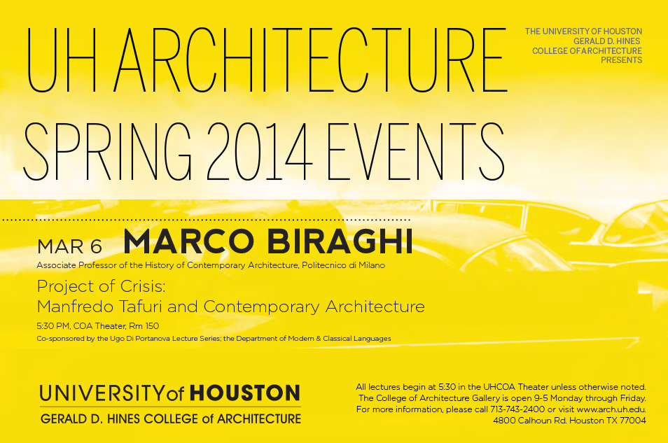 University of Houston Spring 2014 Events