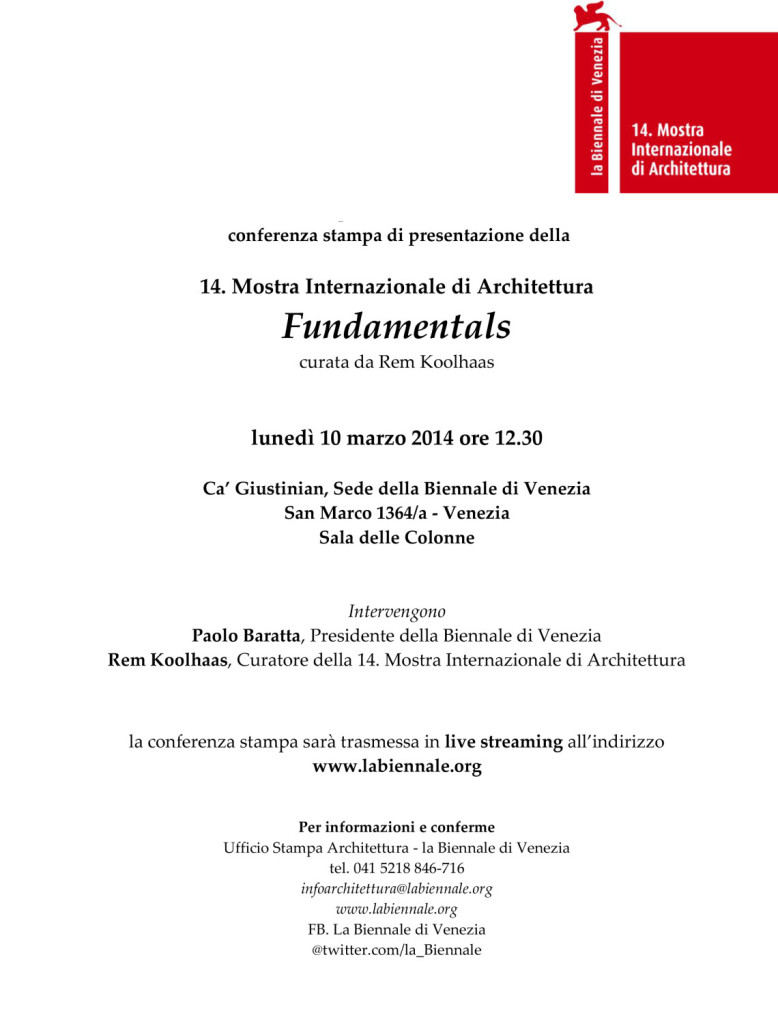 Invito conferenza 14. MIA_Venezia